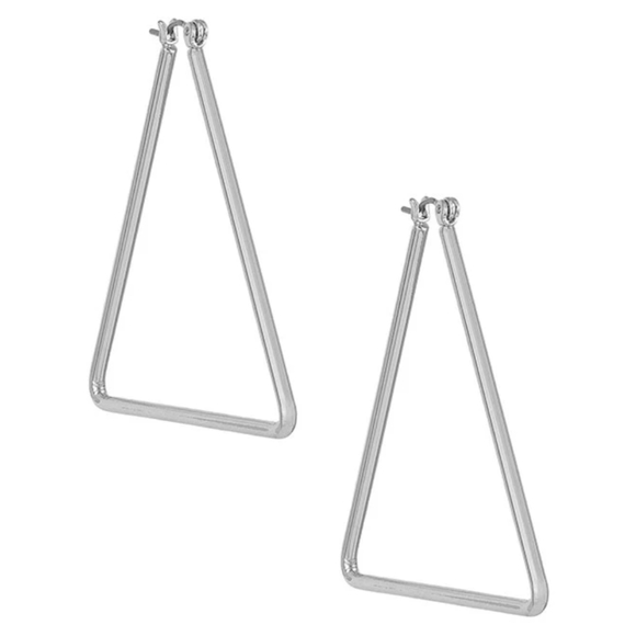 Uncommon James Jewelry - Uncommon James Silver Chemistry Hoop Earrings